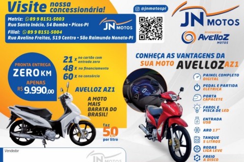 JNMOTOS SUA REVENDEDORA AUTORIZADA AVELLOZ EM PICOS